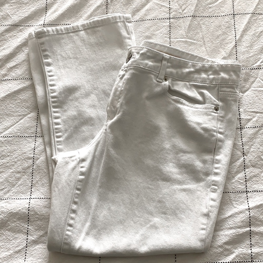 DKNY white jeans